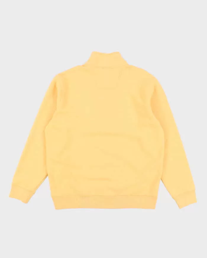 00s Eddie Bauer Yellow Quarter Zip Sweatshirt - M