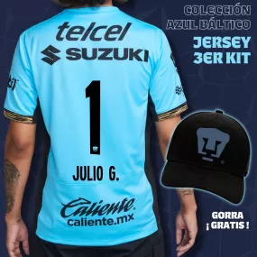 1 Julio González - Colección Azul Báltico - Jersey Tercer Kit   Gorra de Regalo