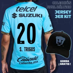 20 Santiago Trigos - Colección Azul Báltico - Jersey Tercer Kit   Gorra de Regalo