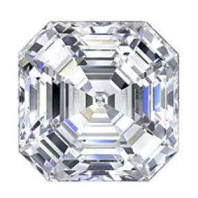 3.43 Carat Asscher Lab Grown Diamond