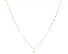 3mm Rose Cut Diamond Necklace