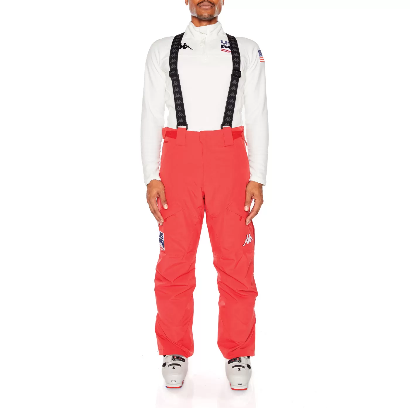 6Cento 622P US Full Zip Ski Pants - Red