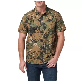 71231-1095 CAMISA WYATT PRINT M/C SG GN CY HTR MARCA 5.11 TACTICAL