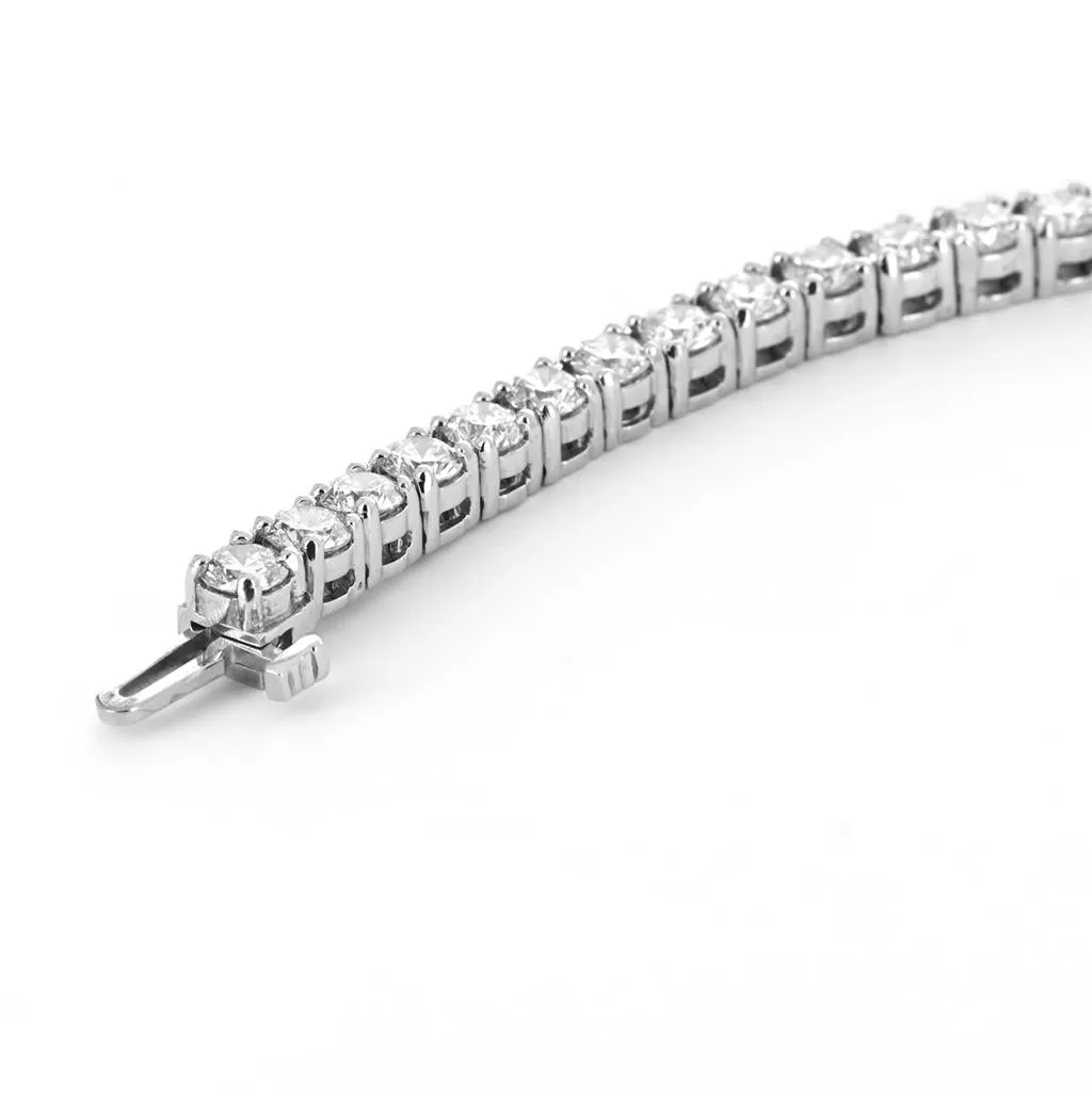 8.93ctw Diamond Tennis Bracelet - White Gold