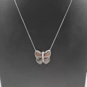 9ct Cabuchon Black Butterfly Necklace