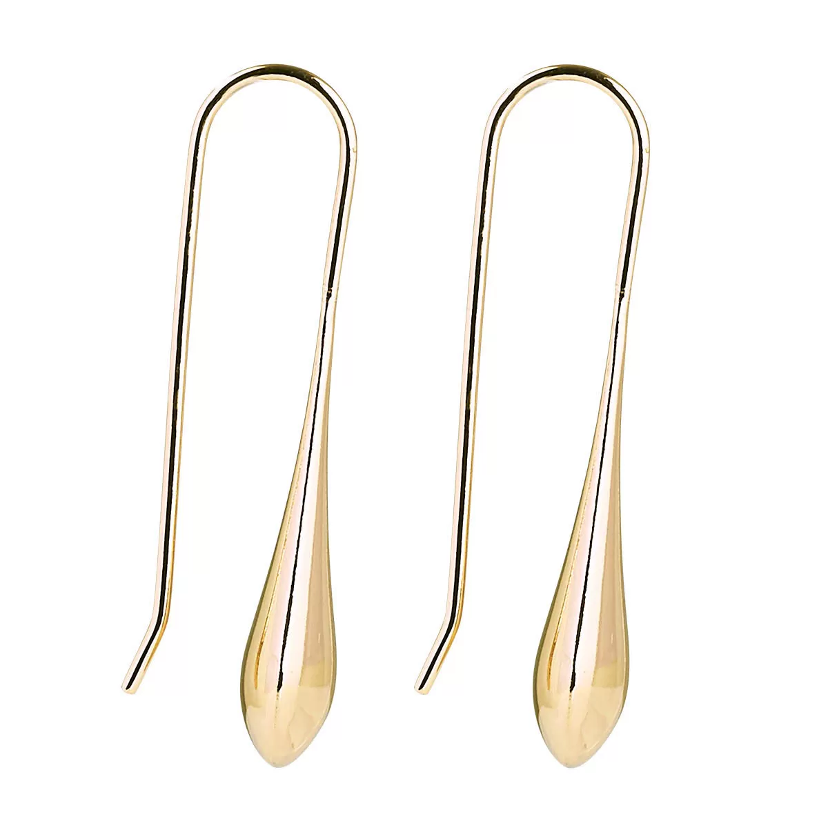 A Najo Weeping Woman Yellow Gold Earrings