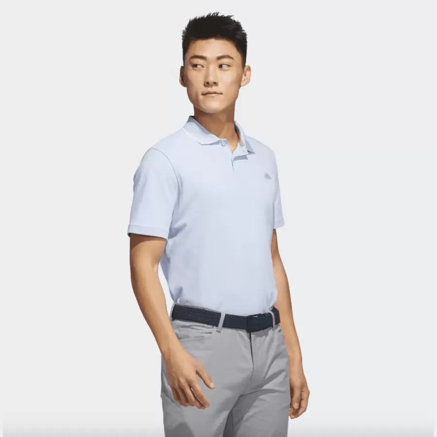 Adidas 2023 Go-To Pique Golf Polo Shirt - Blue