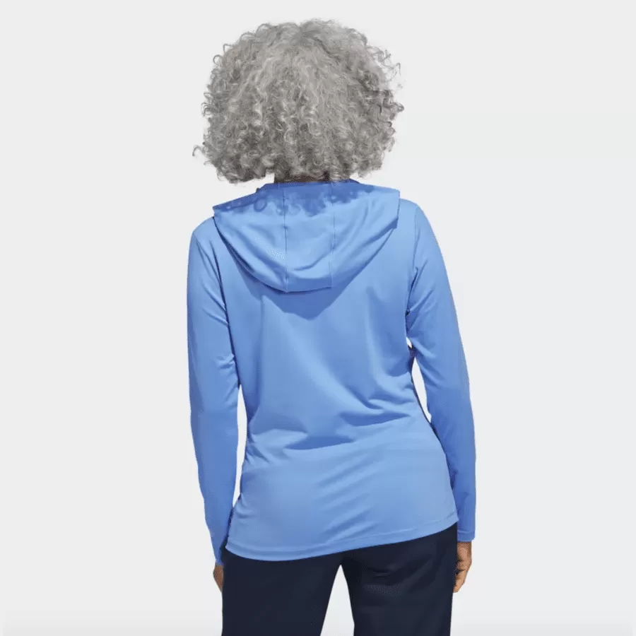 Adidas Ladies Performance Golf Hoodie - Blue