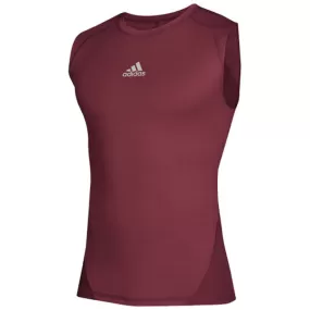 adidas Men's Collegiate Burgundy Alphaskin Sleeveless Top