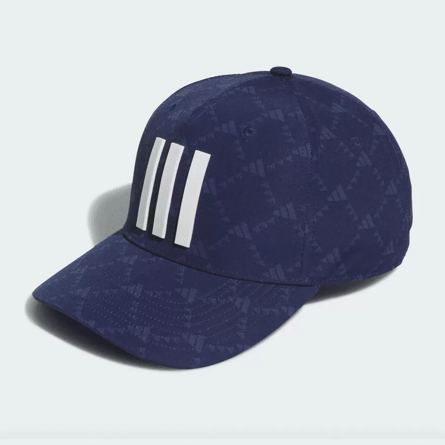 Adidas Tour 3-Stripes Printed Golf Cap - Navy