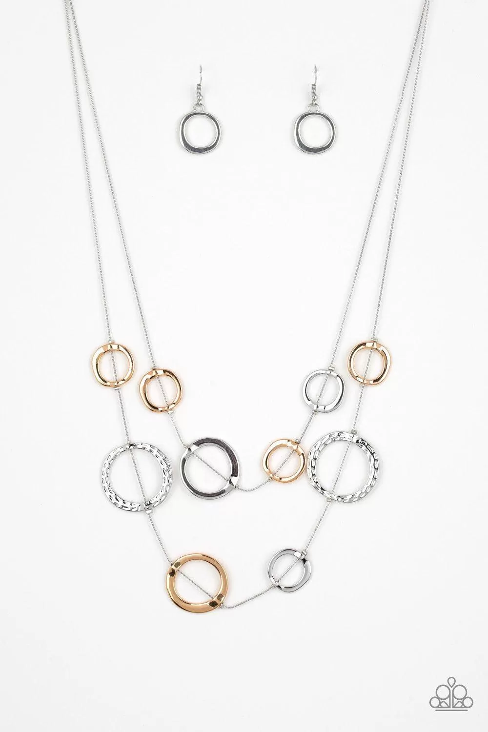 Ageless Aesthetic Silver and Gold Necklace - Paparazzi Accessories