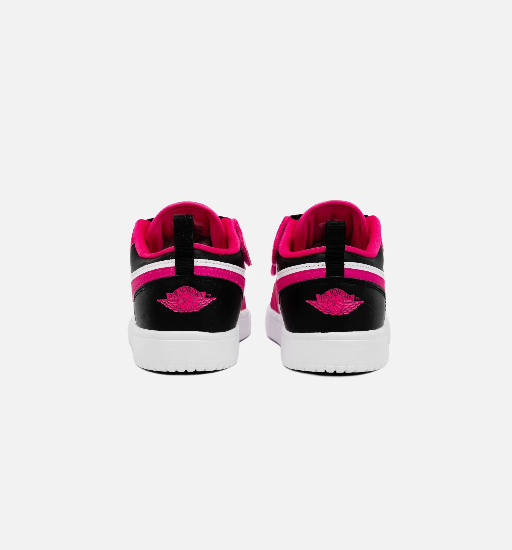 Air Jordan 1 Retro Low Fierce Pink Preschool Lifestyle Shoe - White/ Fierce Pink