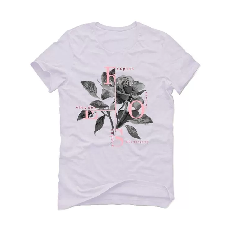 Air Jordan 5 GS Pink Foam White T-Shirt (Roses)