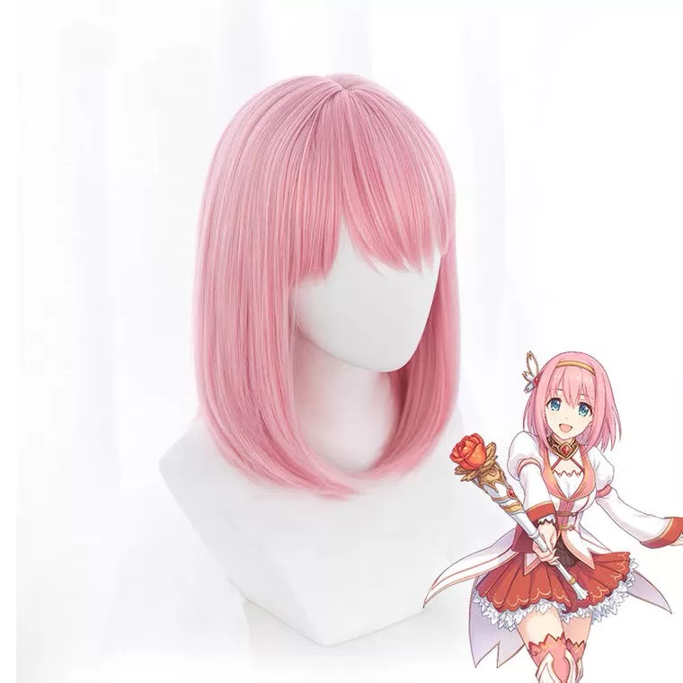 ALEEBY PASTEL PINK COSPLAY SHORT STRAIGHT WIG BY70140