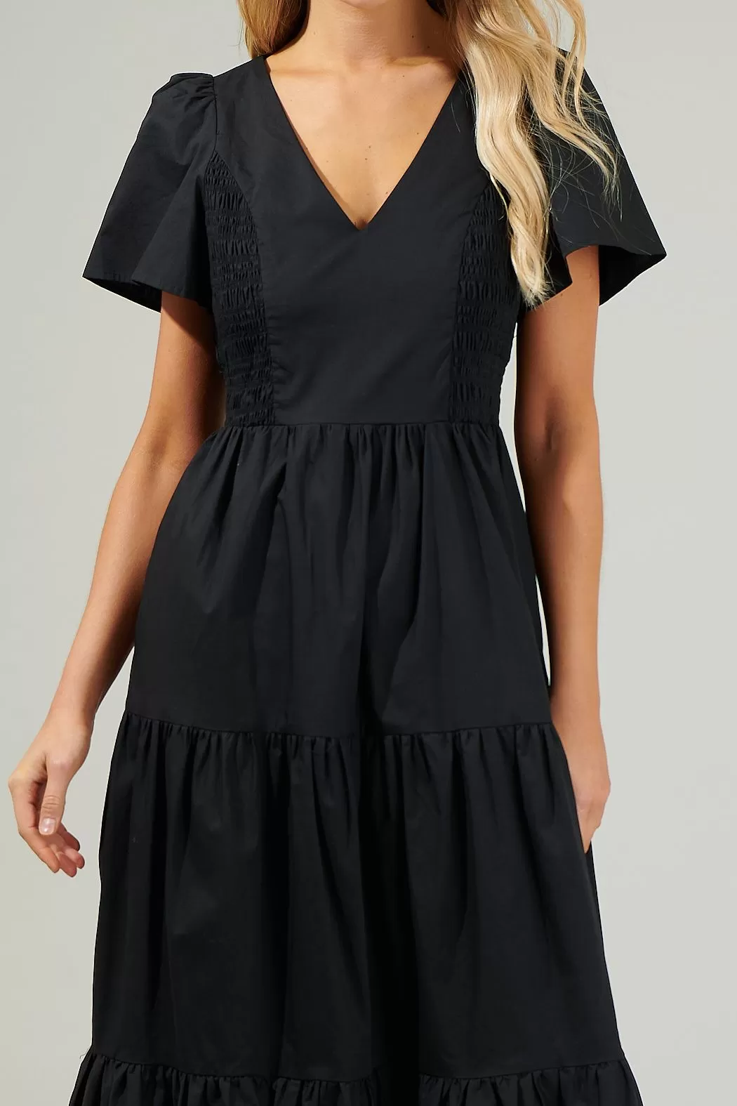 Alexis Midi Dress Black