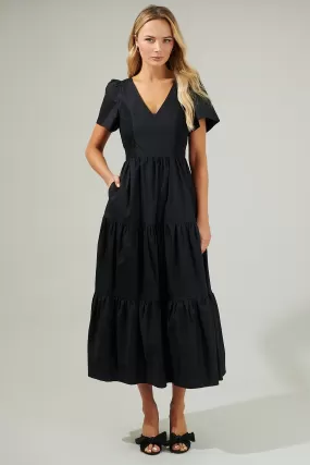 Alexis Midi Dress Black