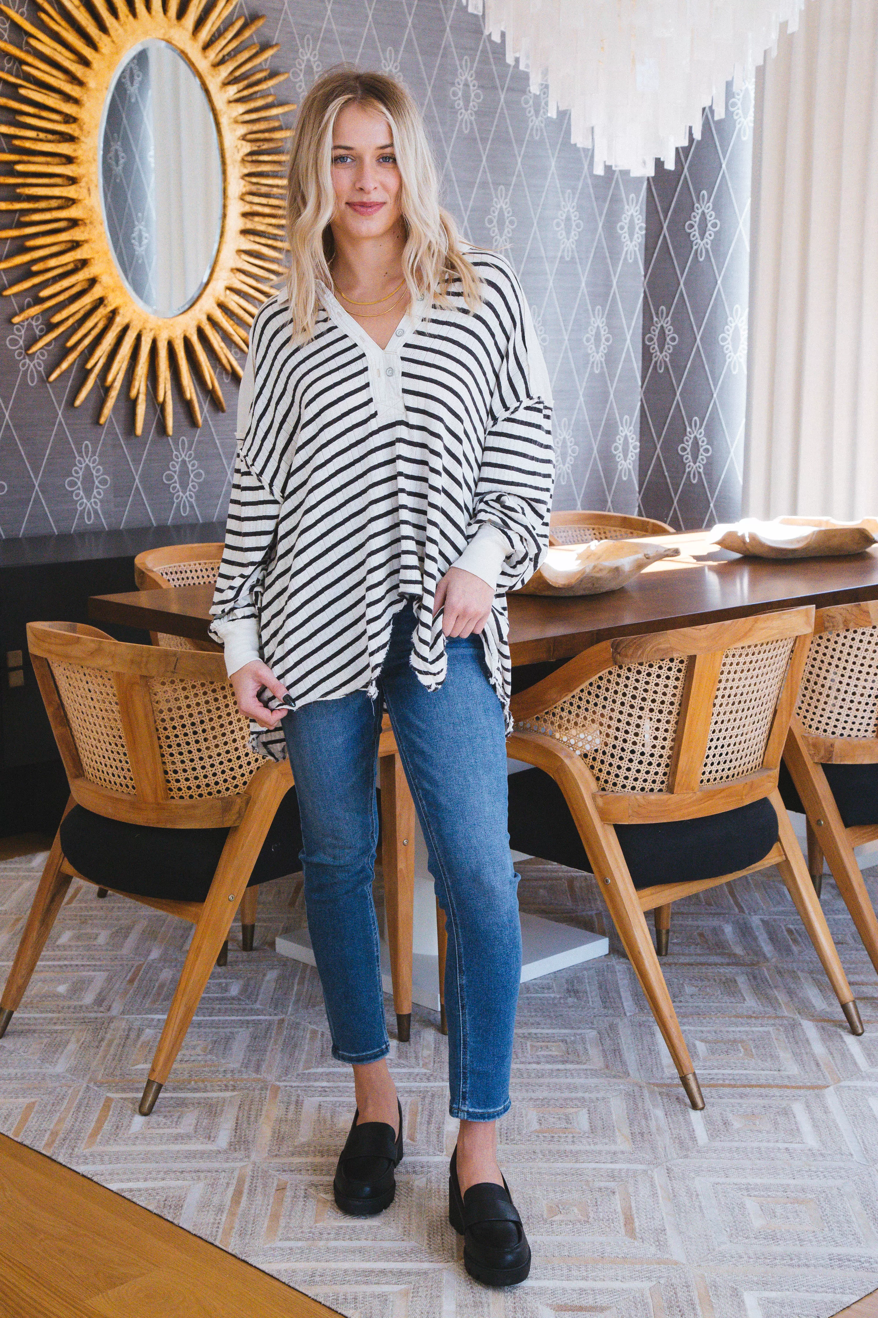 All For You Striped Polo, Cream Combo | Free People