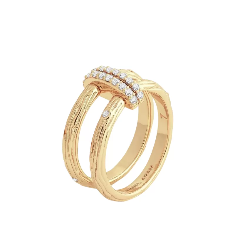 Anabel Aram Double Chain Ring