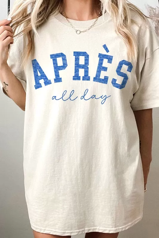 APRES SKI ALL DAY OVERSIZED TEE