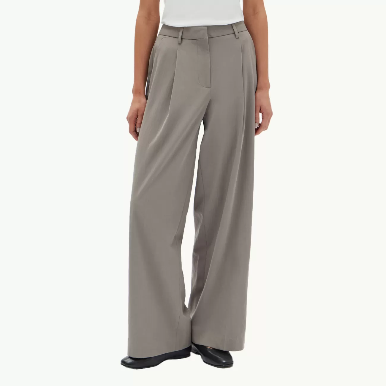 Aria Wide Leg Pant - Ash