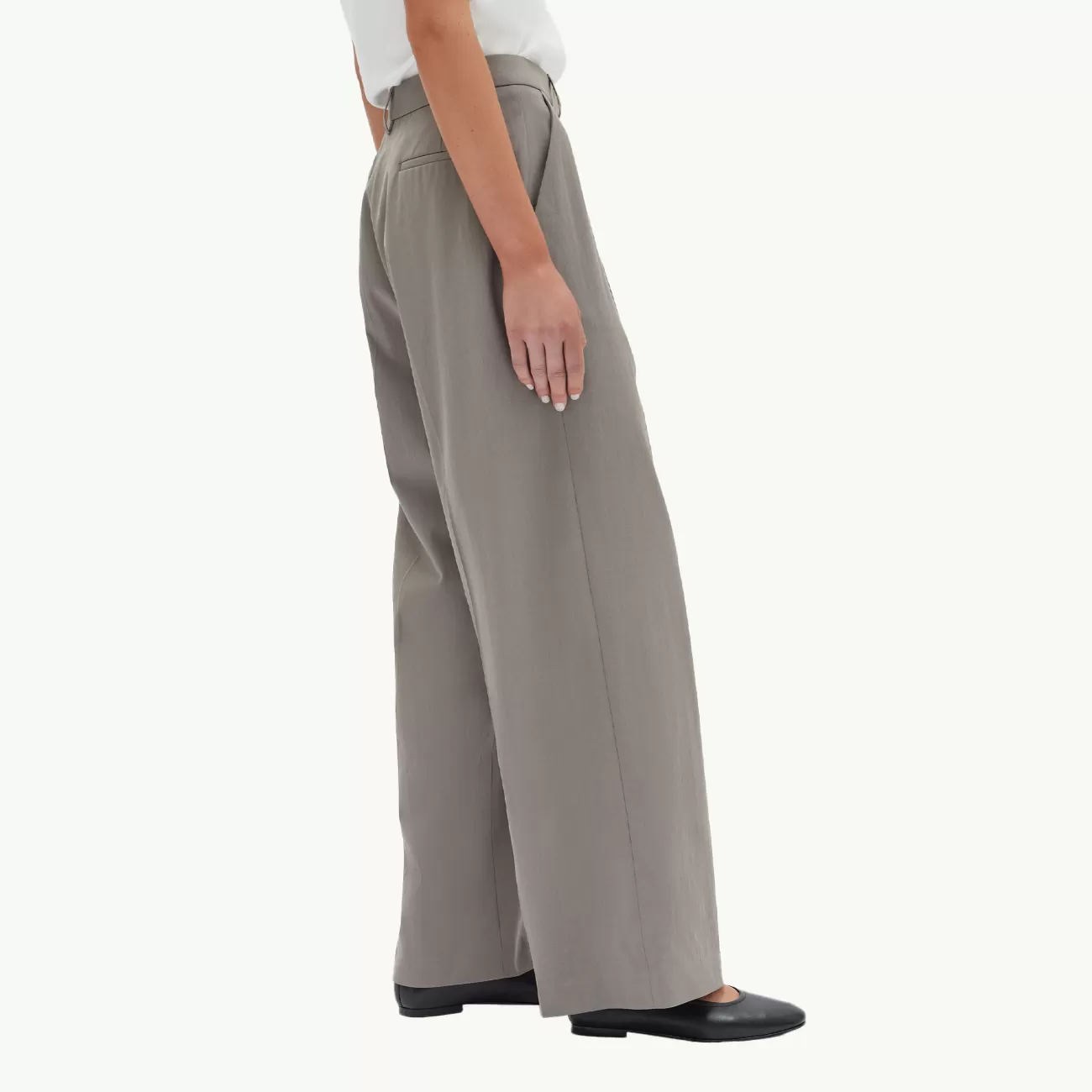 Aria Wide Leg Pant - Ash