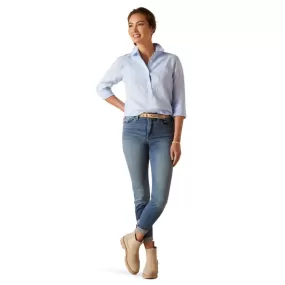 Ariat Ladies Cazadero Blouse Chambray Blue