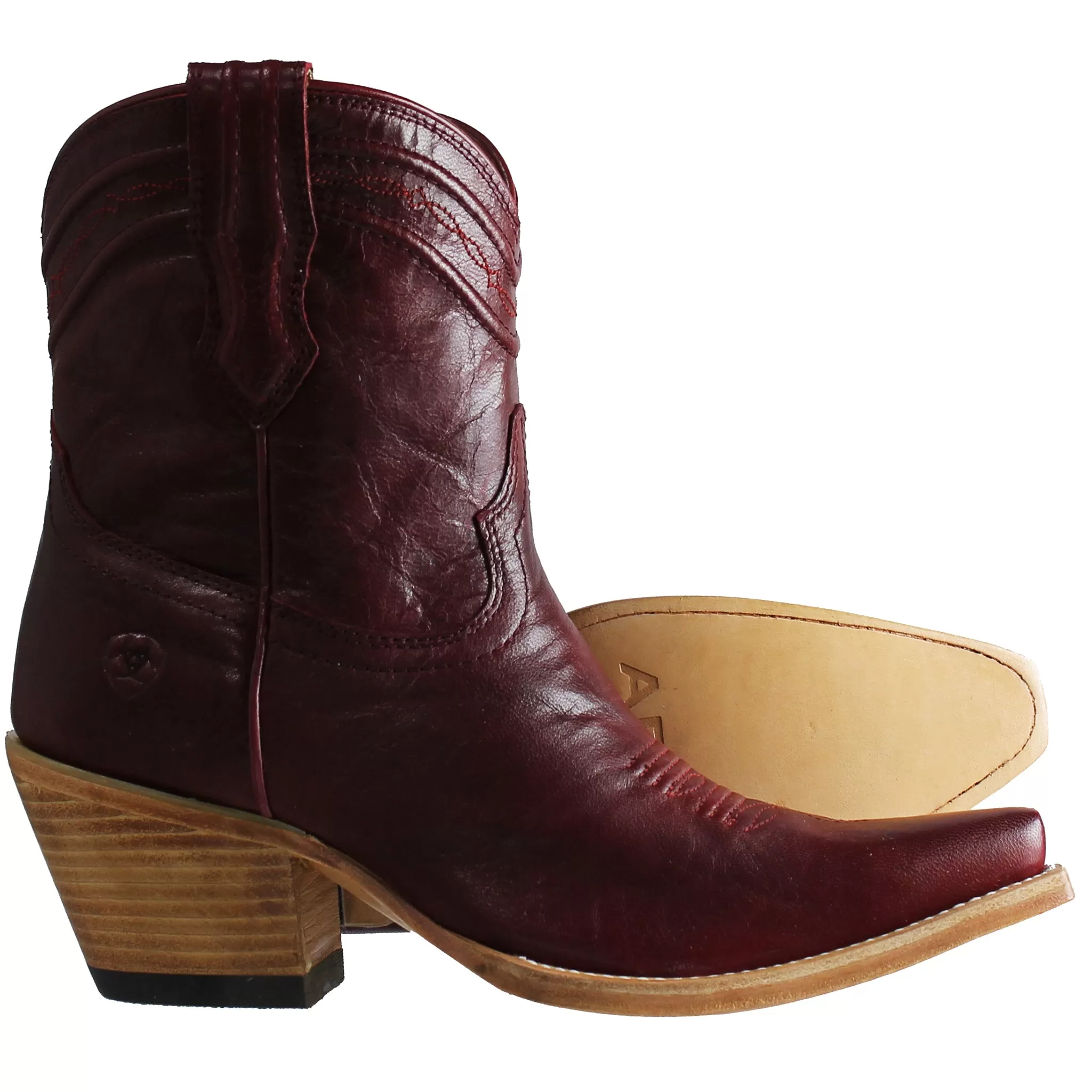 Ariat Legacy X Toe Womens Burgundy Boots