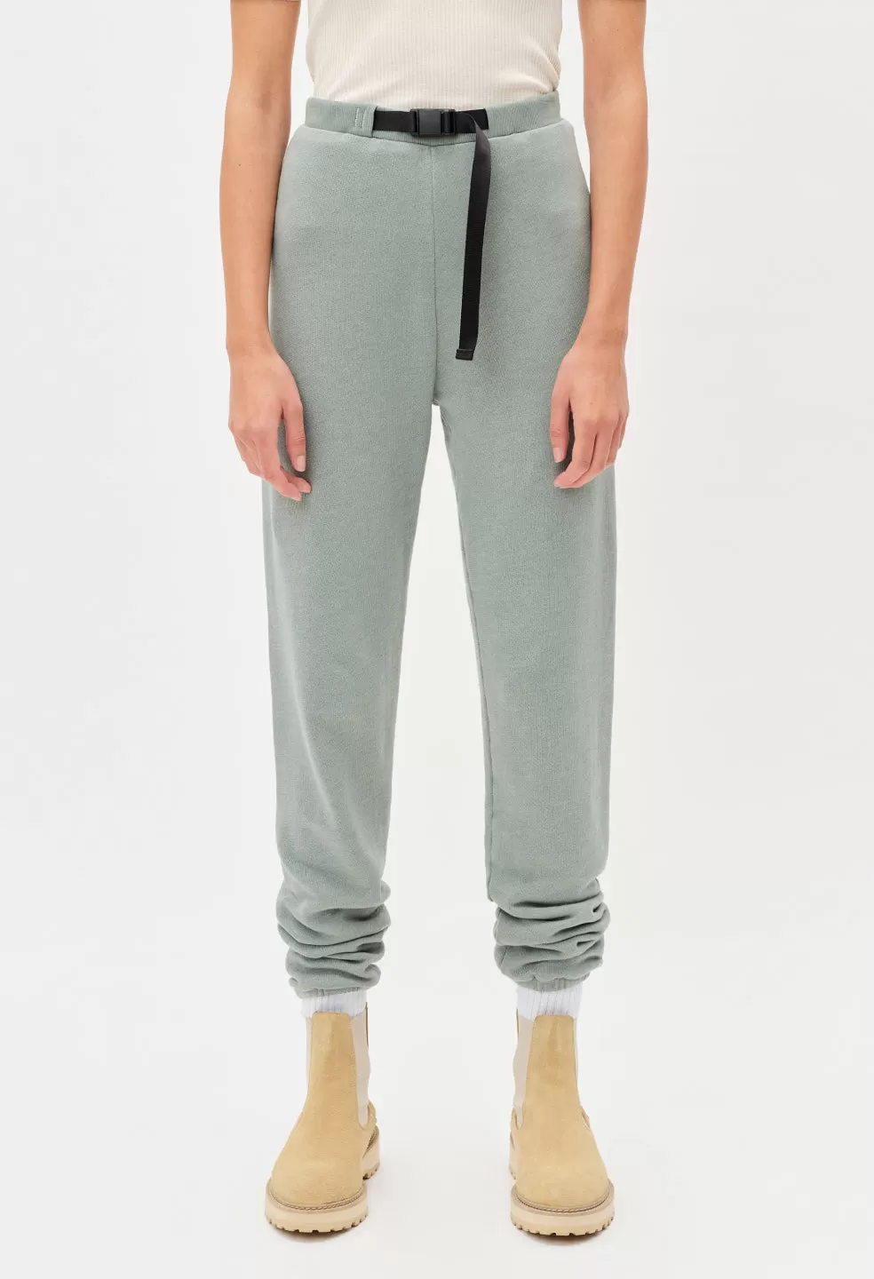 Belted Vintage Fleece Sweatpants / Jade