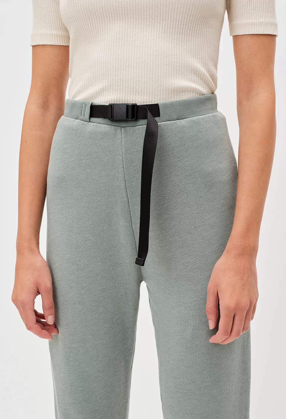 Belted Vintage Fleece Sweatpants / Jade