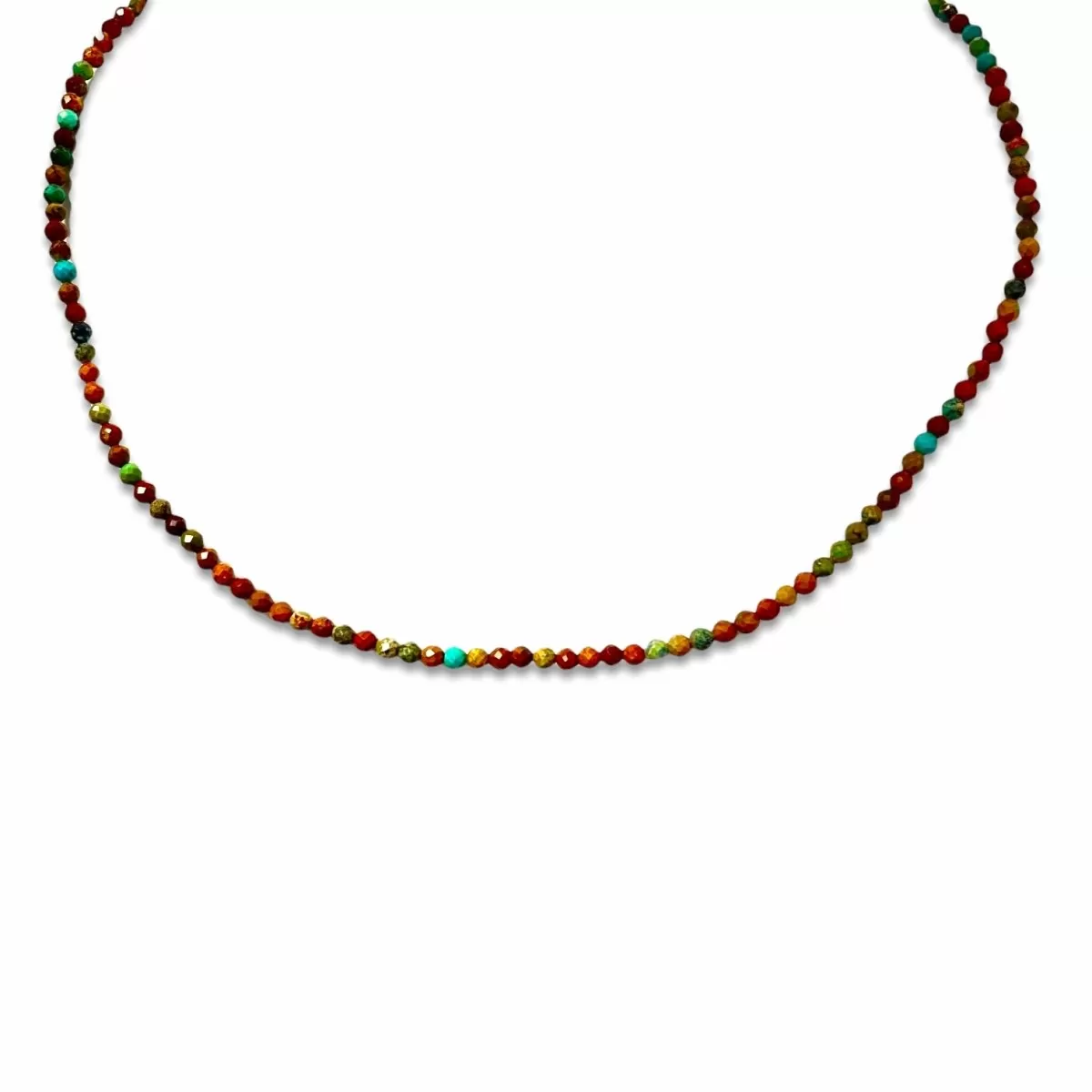 Blake Beaded Gemstone Necklace