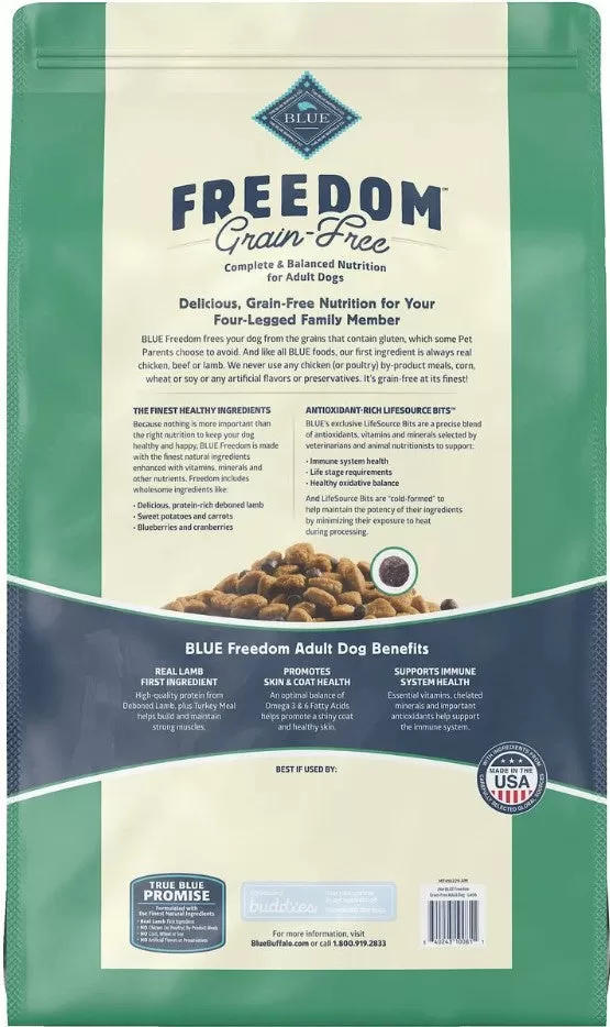 Blue Buffalo Freedom Adult Lamb Recipe Dry Dog Food