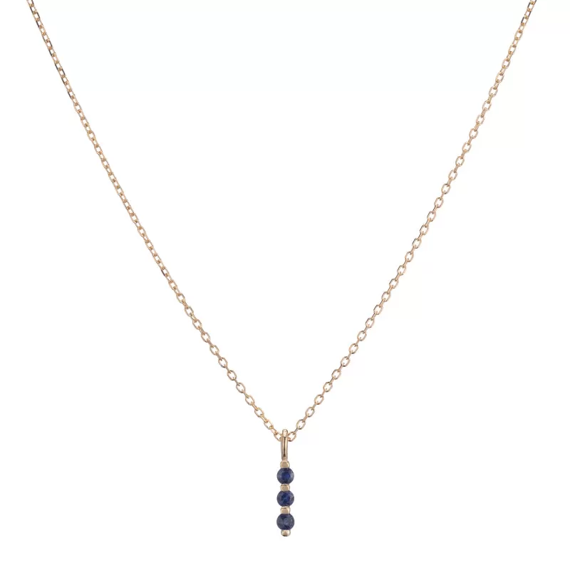 Blue Sapphire Stack Necklace