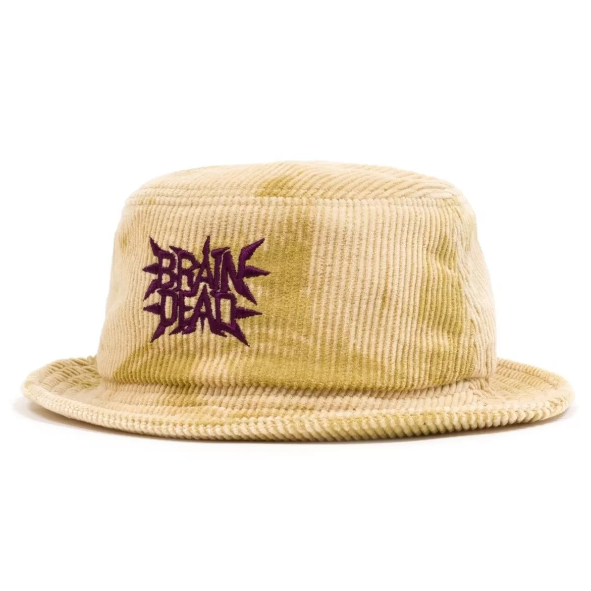 Brain Dead Spikey Bleached Cord Bucket Hat