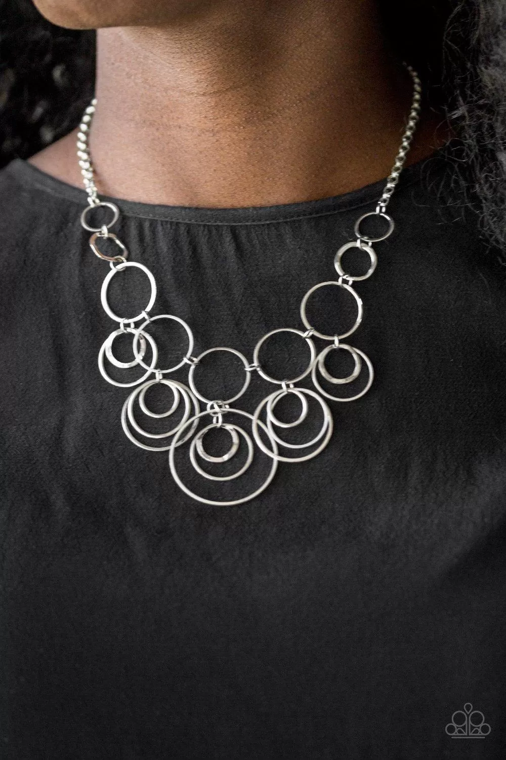 Break The Cycle Silver Necklace - Paparazzi Accessories