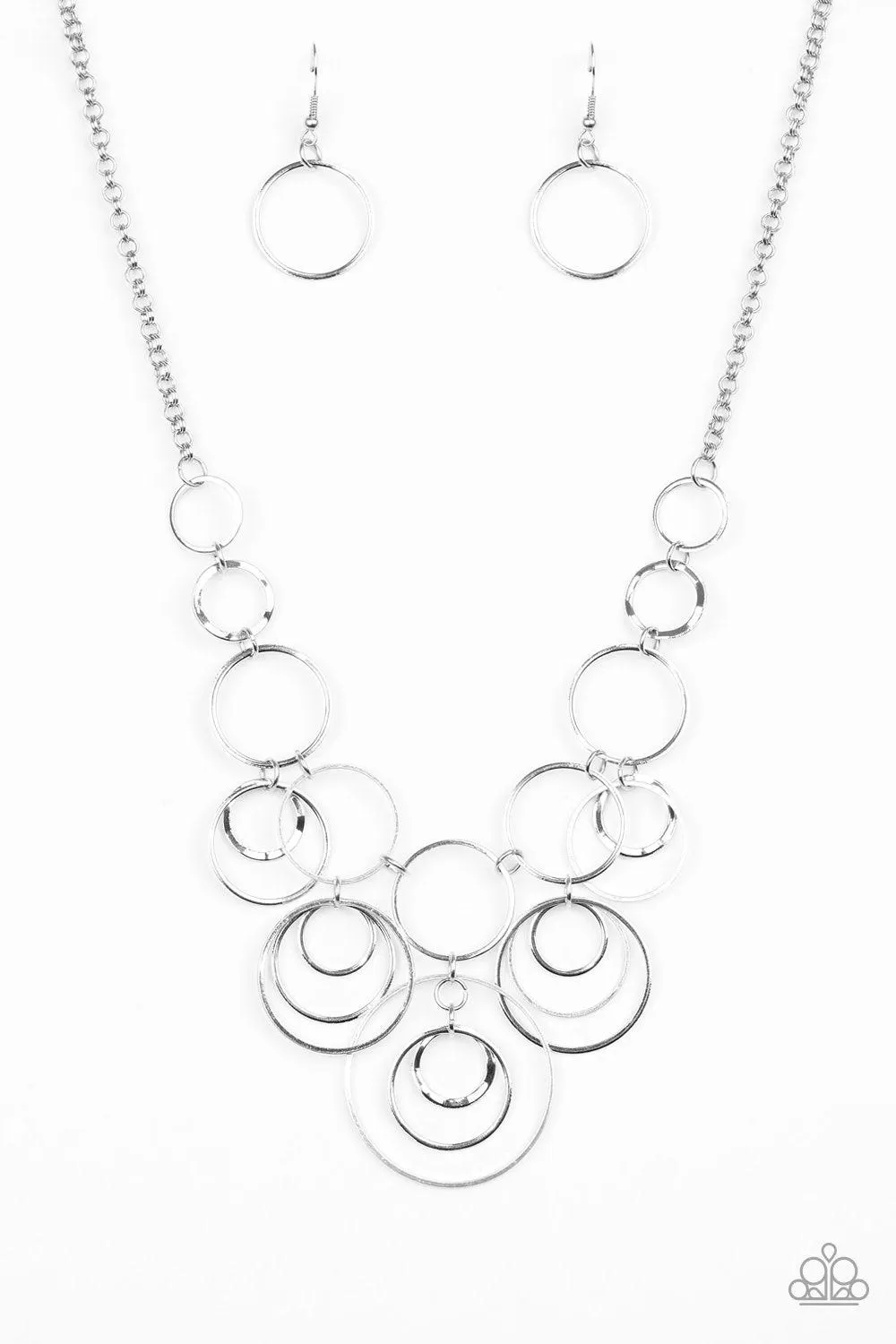 Break The Cycle Silver Necklace - Paparazzi Accessories