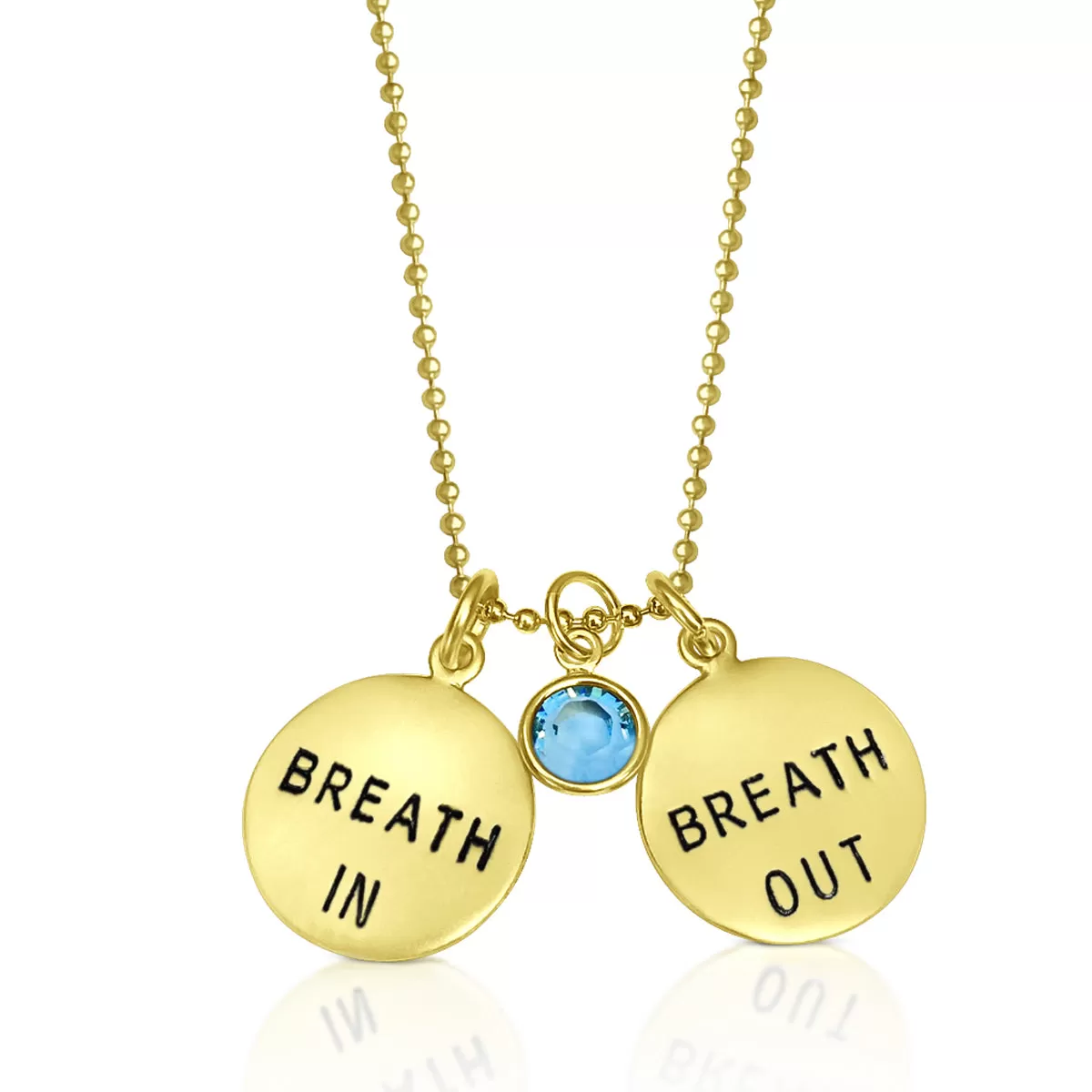 Breath In - Breath Out Necklace (GF)