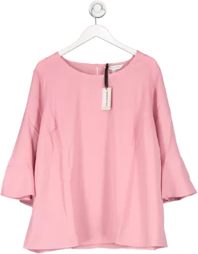 capsule Pink Long frill Sleeve top  UK 26