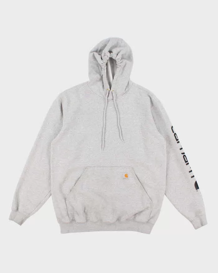 Carhartt Grey Loose Fit Hoodie - M