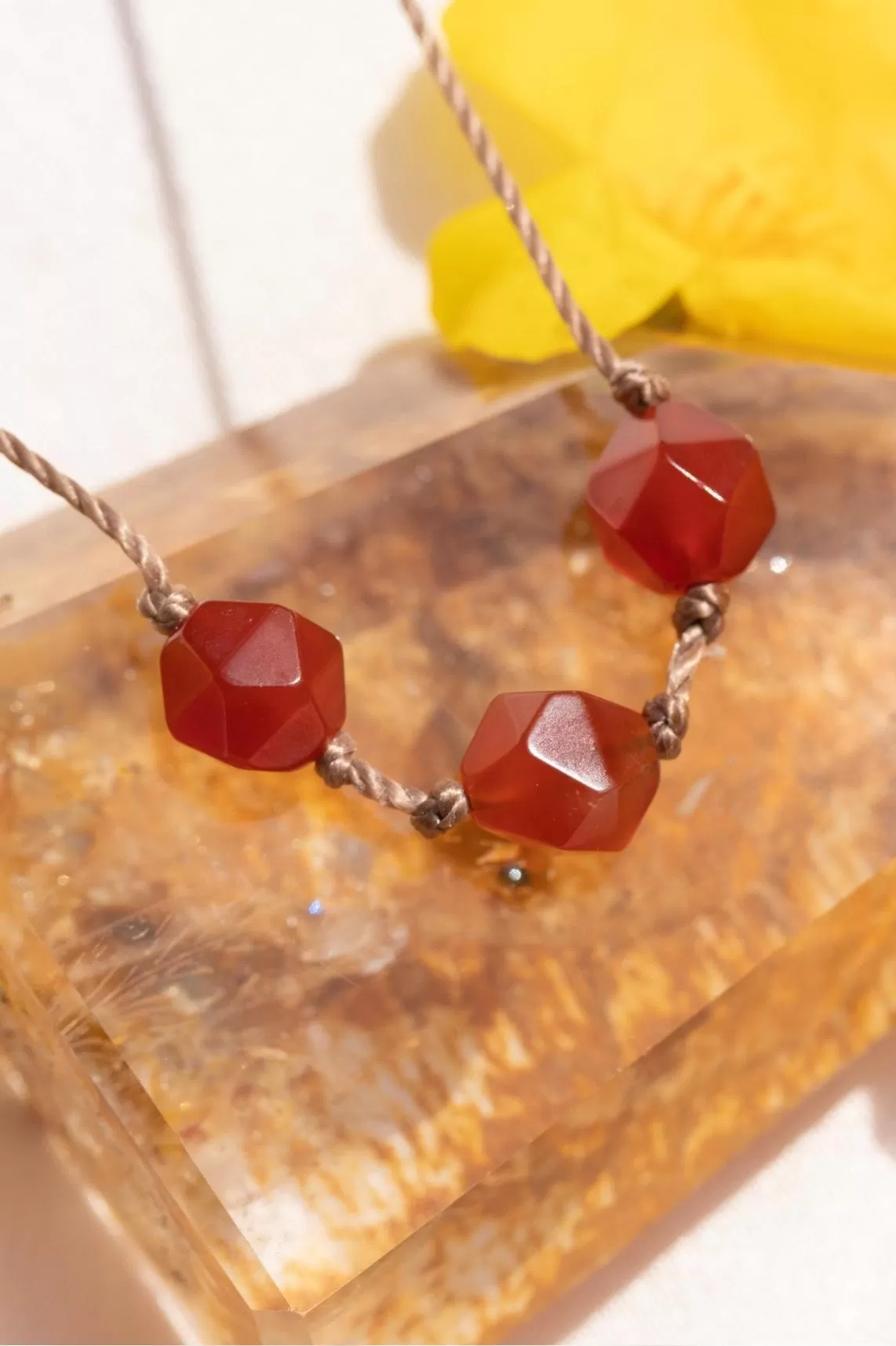 Carnelian Zodiac Necklace for Taurus | 4/20 - 5/20