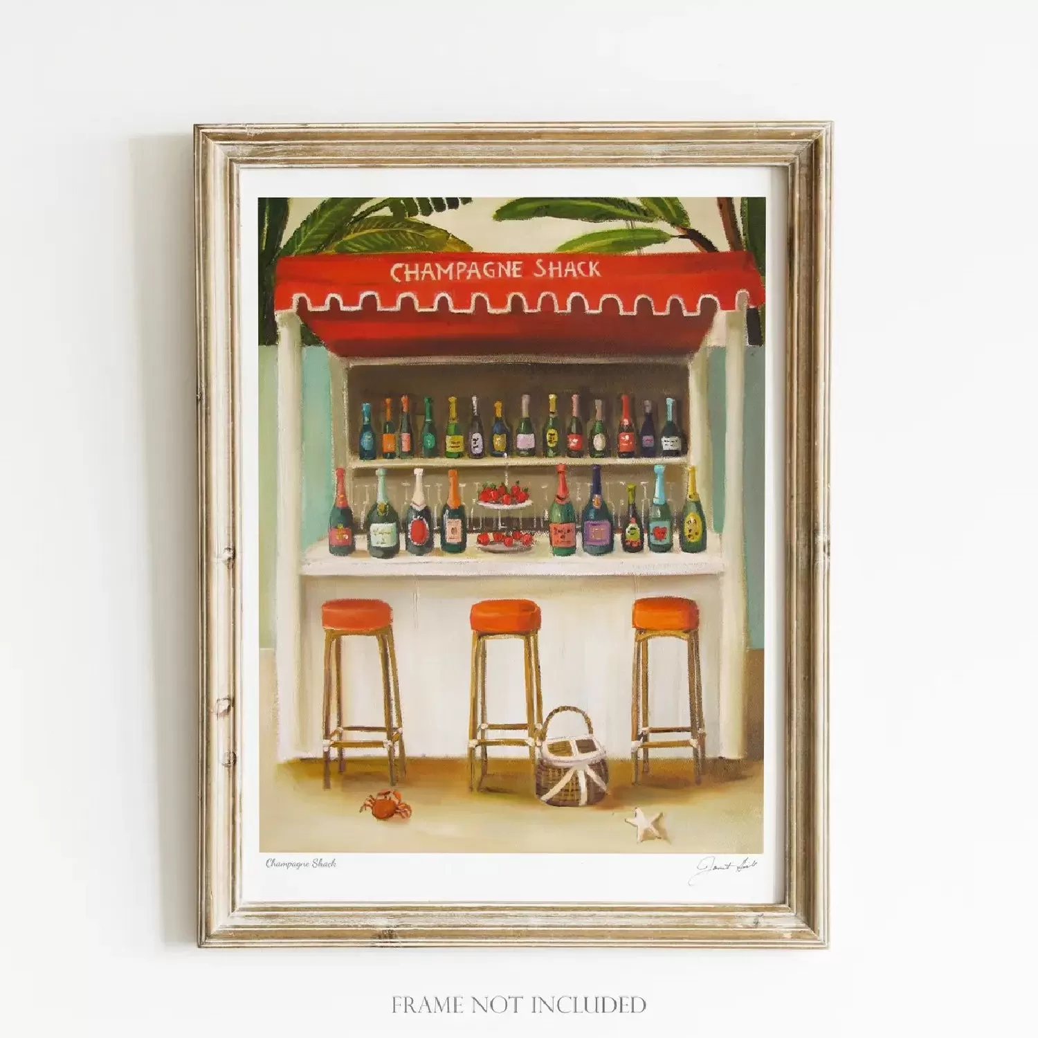 Champagne Shack Art Print by Janet Hill