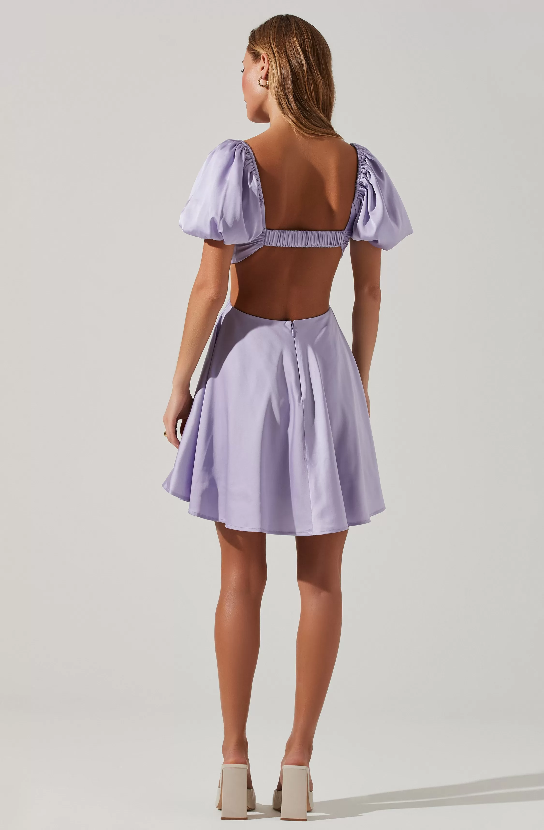 Clarita Cutout Puff Sleeve Mini Dress