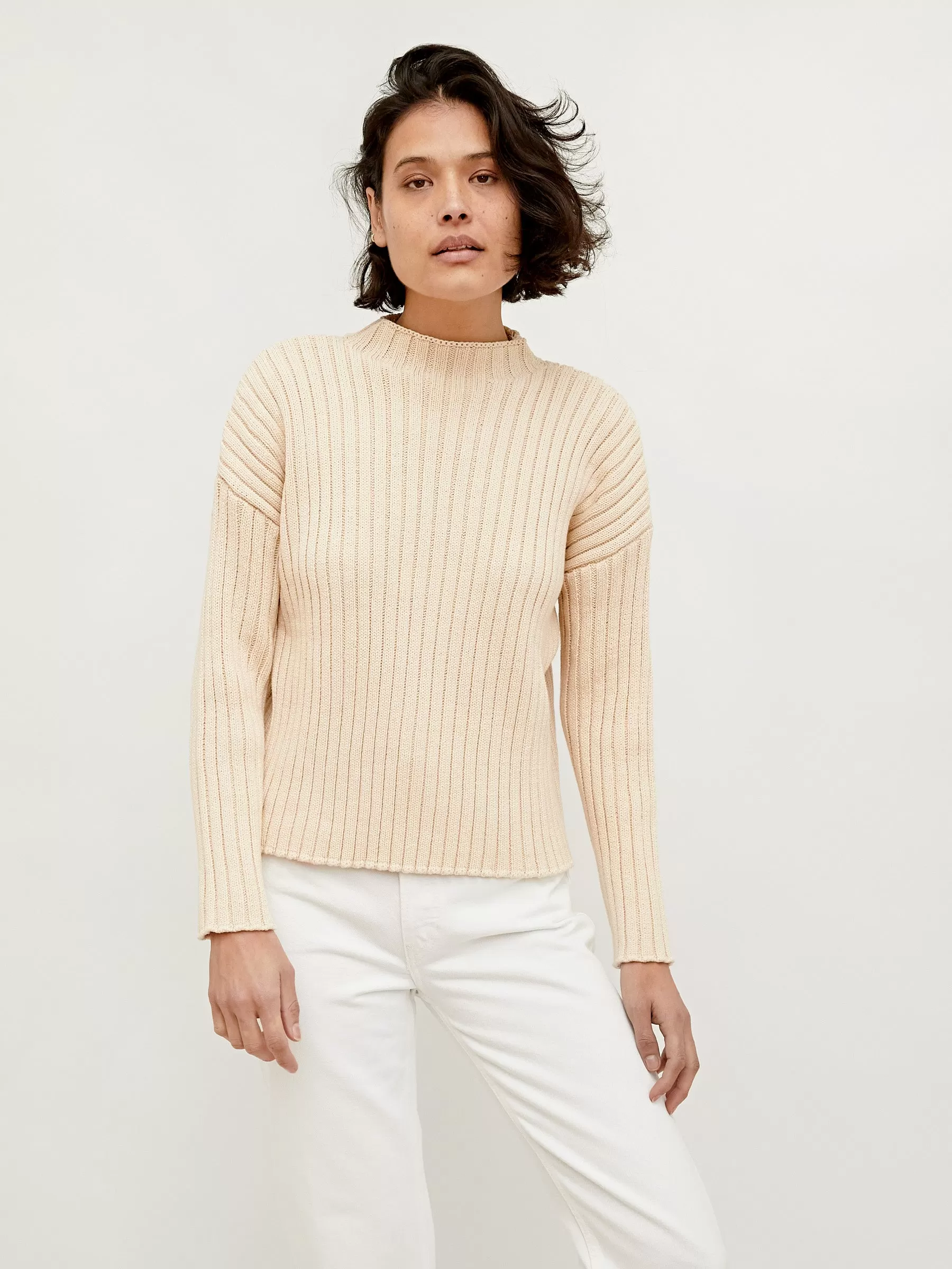 Cotton Rib Knit Jumper