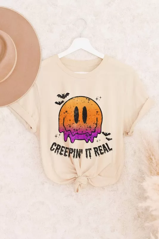 CREEPIN' IT REAL GRAPHIC TEE PLUS SIZE