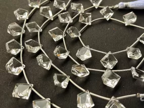 Crystal Uneven Shape Faceted Beads