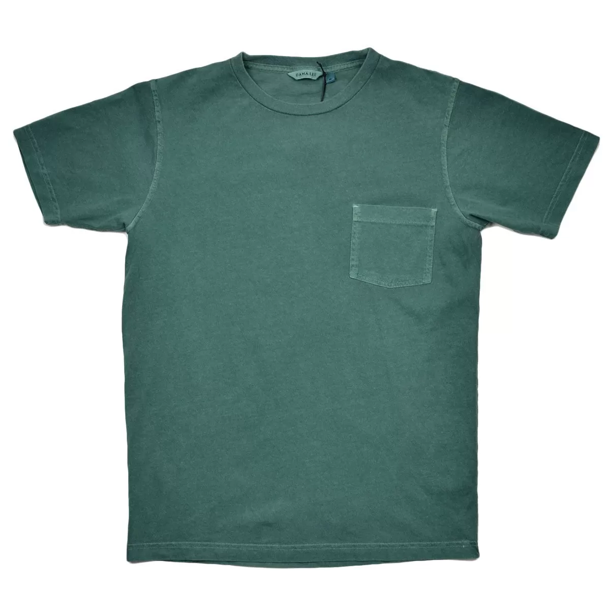 Dana Lee - Double-needle Tee - Phtalo Green Sunwash