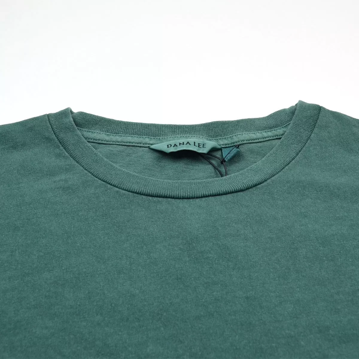 Dana Lee - Double-needle Tee - Phtalo Green Sunwash