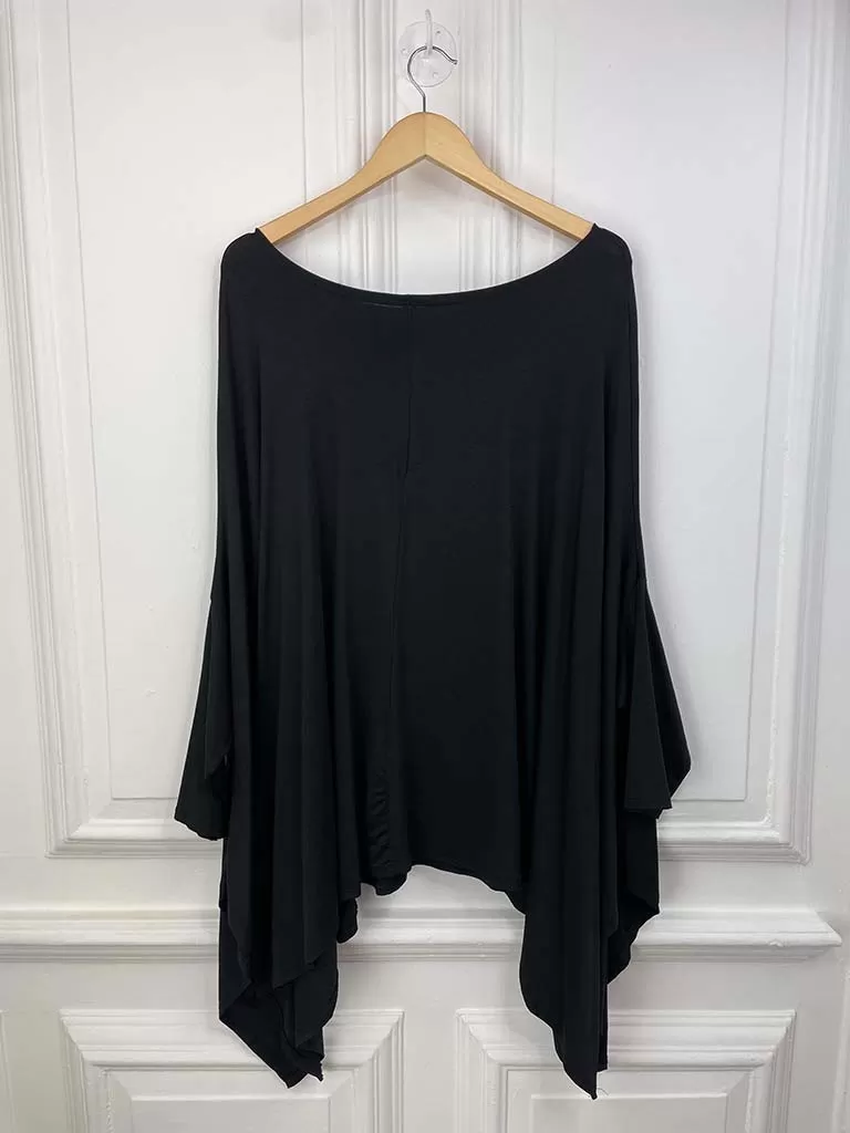 Dawny Jersey Top - Black