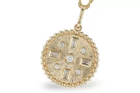 Diamond Disc Necklace