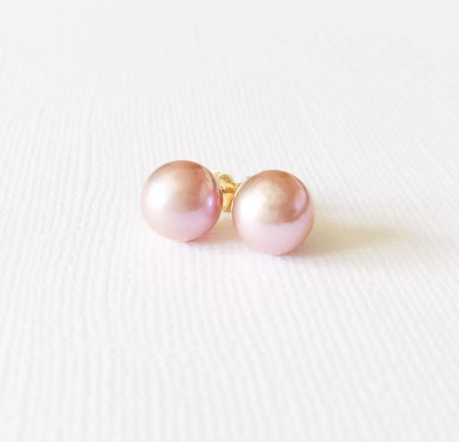 Earrings Momi - Edison pink pearl (E231)