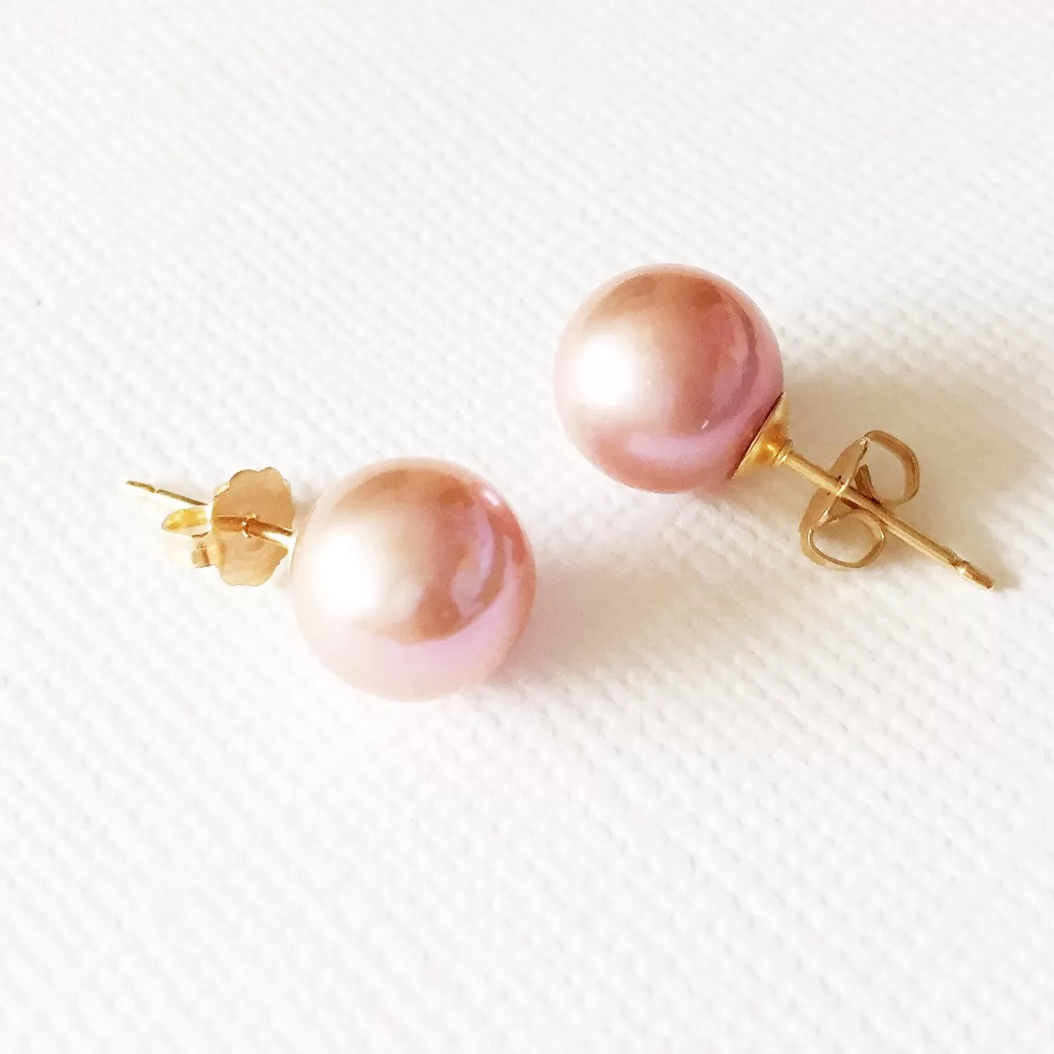 Earrings Momi - Edison pink pearl (E231)